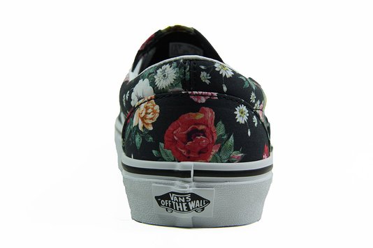 Tênis Feminino Vans Classic Slip-on Garden Floral Black - Black/White/Floral
