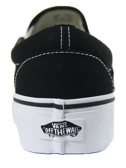 Tênis Feminino Vans Classic Slip-On Plataform - Black/White