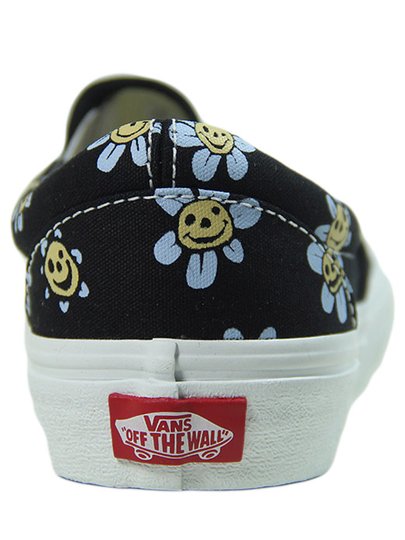 Tênis Feminino Vans Classic Slip On Trippy Floral Black/Yellow
