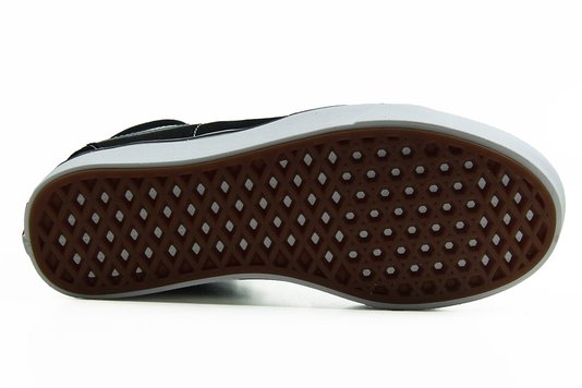 Tênis Feminino Vans Comfy Cush Sk8-Hi super leve por conta da sua tecnologia ComfyCush - Black/White