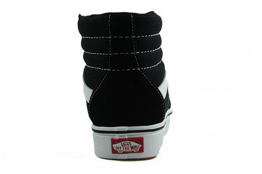 Tênis Feminino Vans Comfy Cush Sk8-Hi super leve por conta da sua tecnologia ComfyCush - Black/White