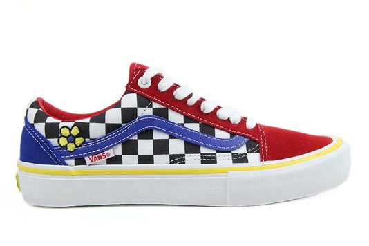 Tênis Feminino Vans Old Skoll Pro Brighton Zeune - Red/Checker