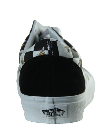 Tênis Feminino Vans Old Skool - (Bee Check) BLK/True White