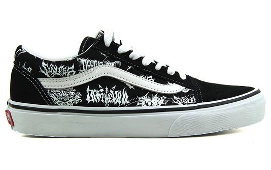 Tênis Feminino Vans Old Skool Forgotten Bones - Black True White