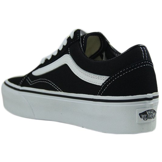 Tênis Feminino Vans Old Skool Platform - Black/White