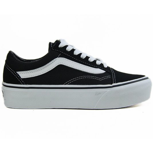 Tênis Feminino Vans Old Skool Platform - Black/White