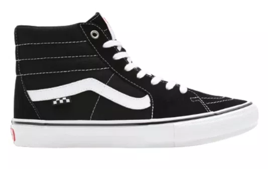 Tênis Feminino Vans SK8-HI Skate Pro - Black/White