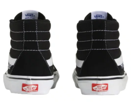 Tênis Feminino Vans SK8-HI Skate Pro - Black/White