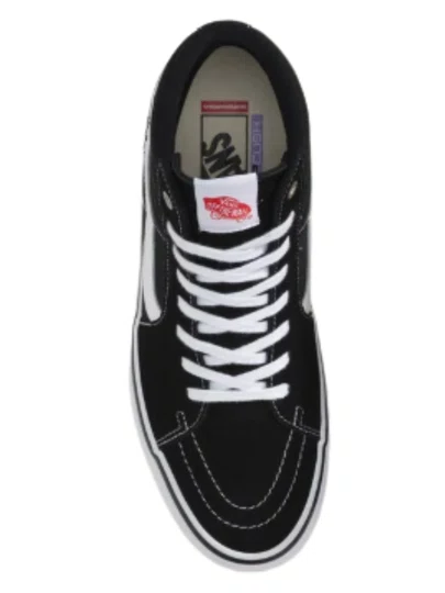 Tênis Feminino Vans SK8-HI Skate Pro - Black/White