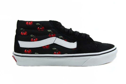 Tênis Feminino Vans SK8-Mid (Cherries) - Black