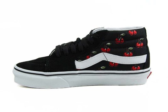 Tênis Feminino Vans SK8-Mid (Cherries) - Black