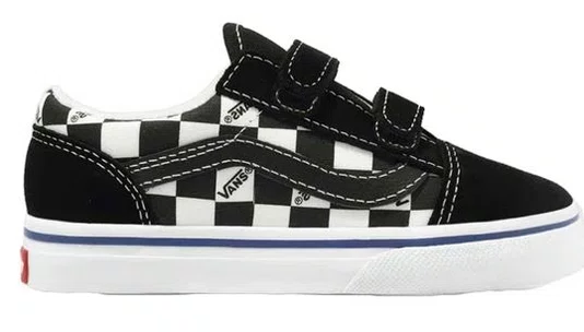 Tênis Infantil Old Skool V Logo - Check/Black/White