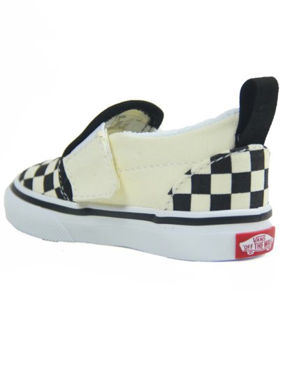 Tênis Infantil Vans Classic Slip-On V - Checkerboard Black/Wht