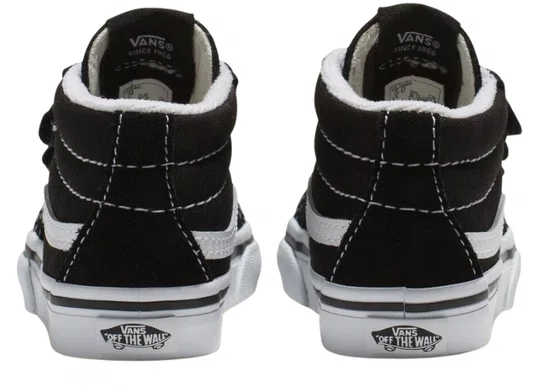 Tênis Infantil Vans Sk8 Mid Rissue V - Black/True White