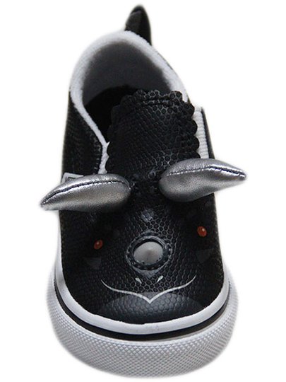 Tênis Infantil Vans Slip Triceratops Dino - Black/True White