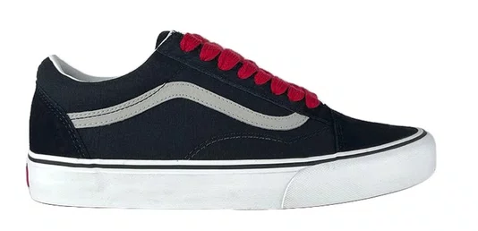 Tênis Juvenil Vans Old Skool Retro Pop - Black/Red