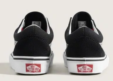 Tênis Juvenil Vans Old Skool Retro Pop - Black/Red