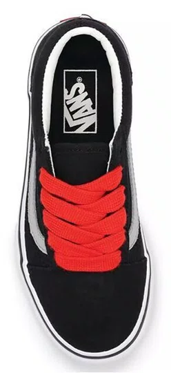 Tênis Juvenil Vans Old Skool Retro Pop - Black/Red