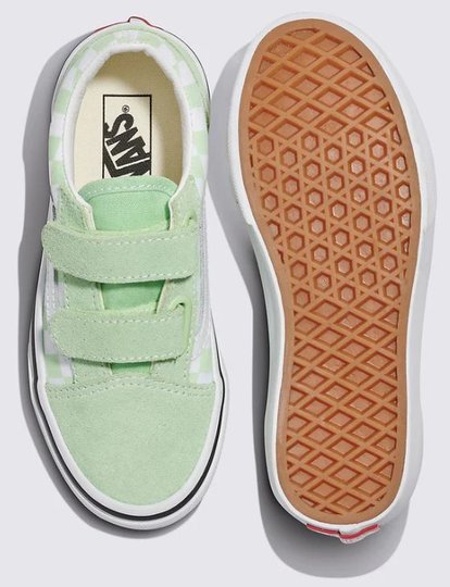 Tênis Juvenil Vans Old Skool V - Verde Claro