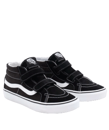 Tênis Juvenil Vans SK8 Mid Reissue V - Black/White