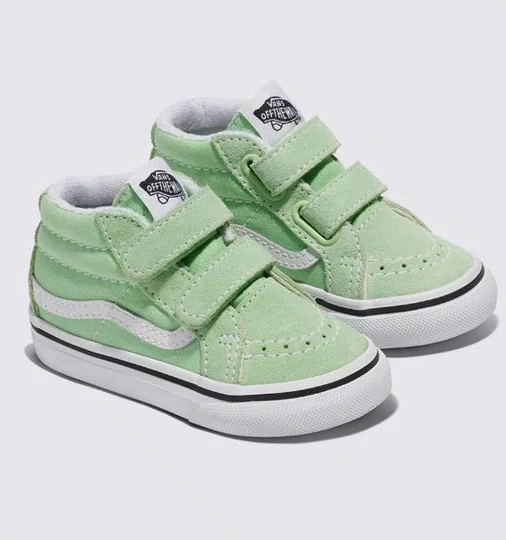 Tênis Juvenil Vans SK8 Mid Reissue V - Color Theory Pistachio GR