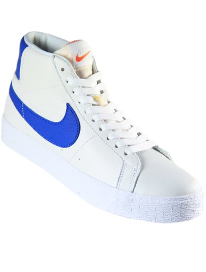 Tênis Masculina Nike SB Zoom Blazer Mid ISO - White/Royal