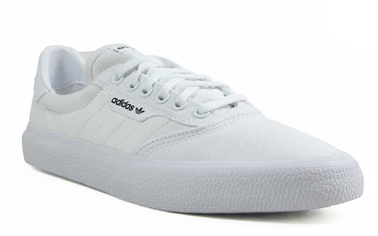 Tênis Masculino Adidas 3MC - White/White