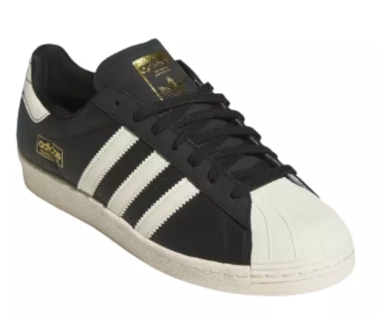 Tênis Masculino Adidas Superstar 80 - Preto/Bege