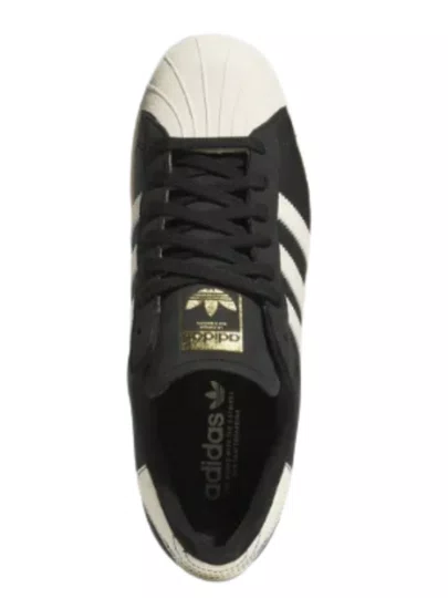 Tênis Masculino Adidas Superstar 80 - Preto/Bege