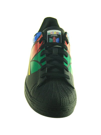 Tênis Masculino Adidas Superstar Pure - Preto/Vermelho/Azul
