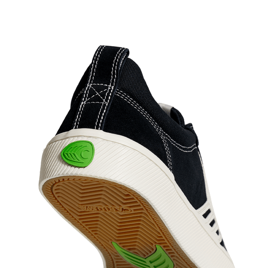 Tênis Masculino Cariuma Catiba Pro Low Ivory Logo - Black Contrast Thread