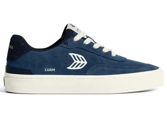 Tênis Masculino Cariuma Luan Pro Plaza Taupe Suede - Marinho