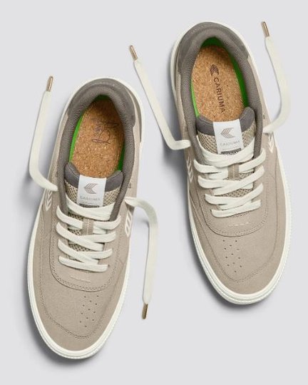 Tênis Masculino Cariuma Luan Pro Plaza Taupe Suede - Nude