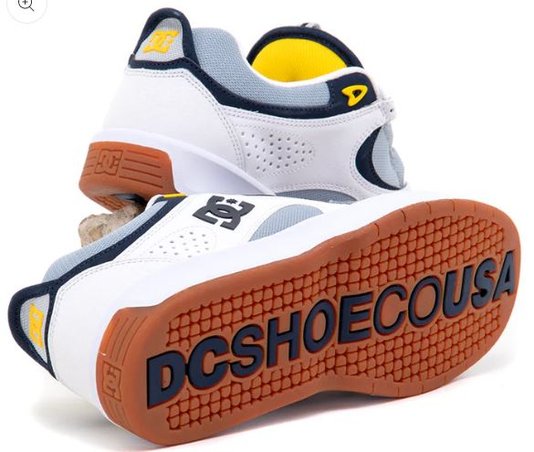 Tênis Masculino DC Kalynx Zero Importado - White/Grey