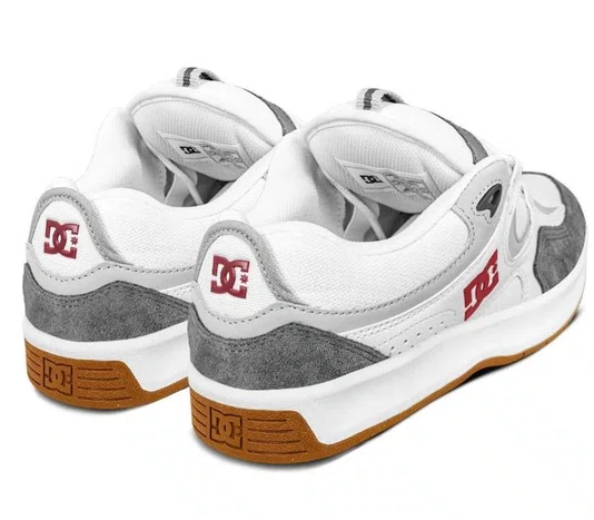 Tênis Masculino DC Kalynx Zero Importado - White/Grey/Red