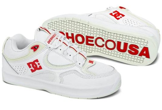 Tênis Masculino DC Kalynx Zero Importado - White/Red