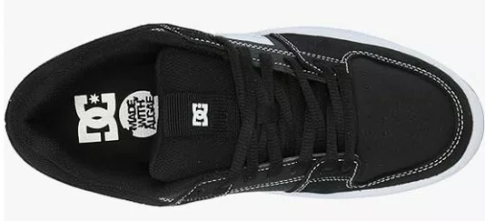 Tênis Masculino Dc Lynx Zero Importado - Black/White