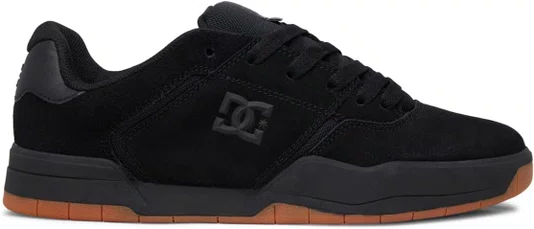 Tênis Masculino DC Men's Central Casual Low Top Skate Shoe Sneaker - Black Black/Gum
