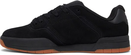 Tênis Masculino DC Men's Central Casual Low Top Skate Shoe Sneaker - Black Black/Gum