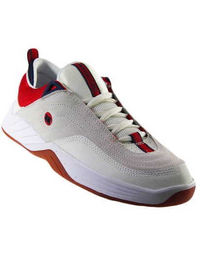 Tênis Masculino DC Williams Slim S - White/Navy/Red