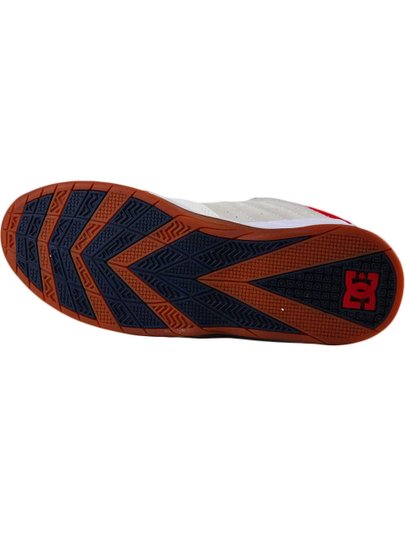 Tênis Masculino DC Williams Slim S - White/Navy/Red