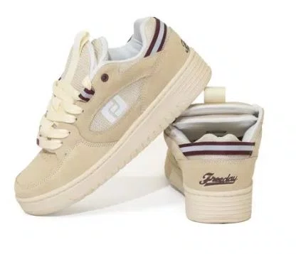 Tênis Masculino Freeday Switch - Creme/Bordô