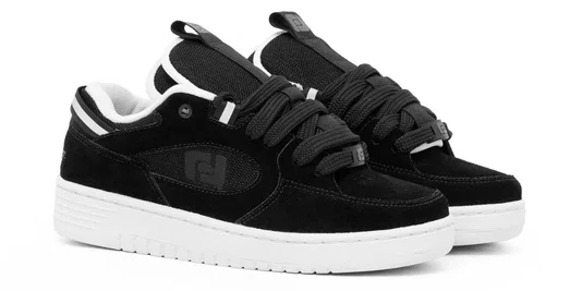 Tênis Masculino Freeday Switch duas linguetas - Preto/Branco