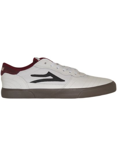 Tênis Masculino Lakai Cambridge - White/Bordo/Gun