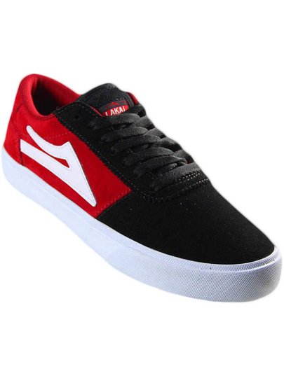 Tênis Masculino Lakai Manchester - Black/White/Red