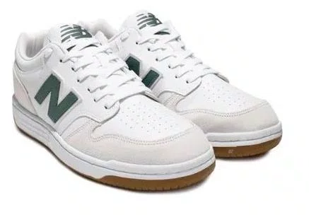 Tênis Masculino New Balance 480L - Branco/Verde Militar/Cinza
