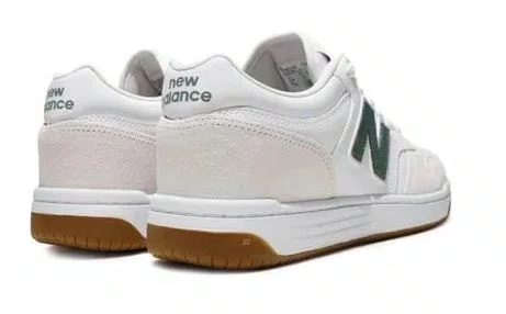Tênis Masculino New Balance 480L - Branco/Verde Militar/Cinza