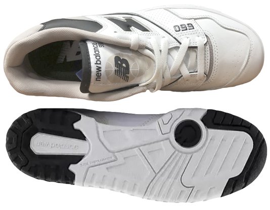 Tênis Masculino New Balance 550 - Branco/Preto