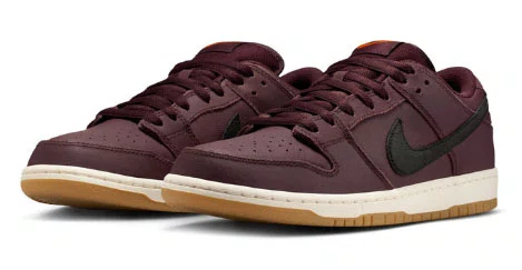 Tênis Masculino Nike Dunk Low Pro Iso Burgundy - Crush/Black