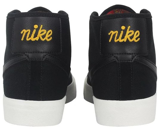 Tênis Masculino Nike Sb Blazer Court Mid Premium - Black/Noir
